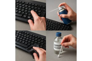 Objevte, jak bezpečně a účinně čistit klávesy klávesnice